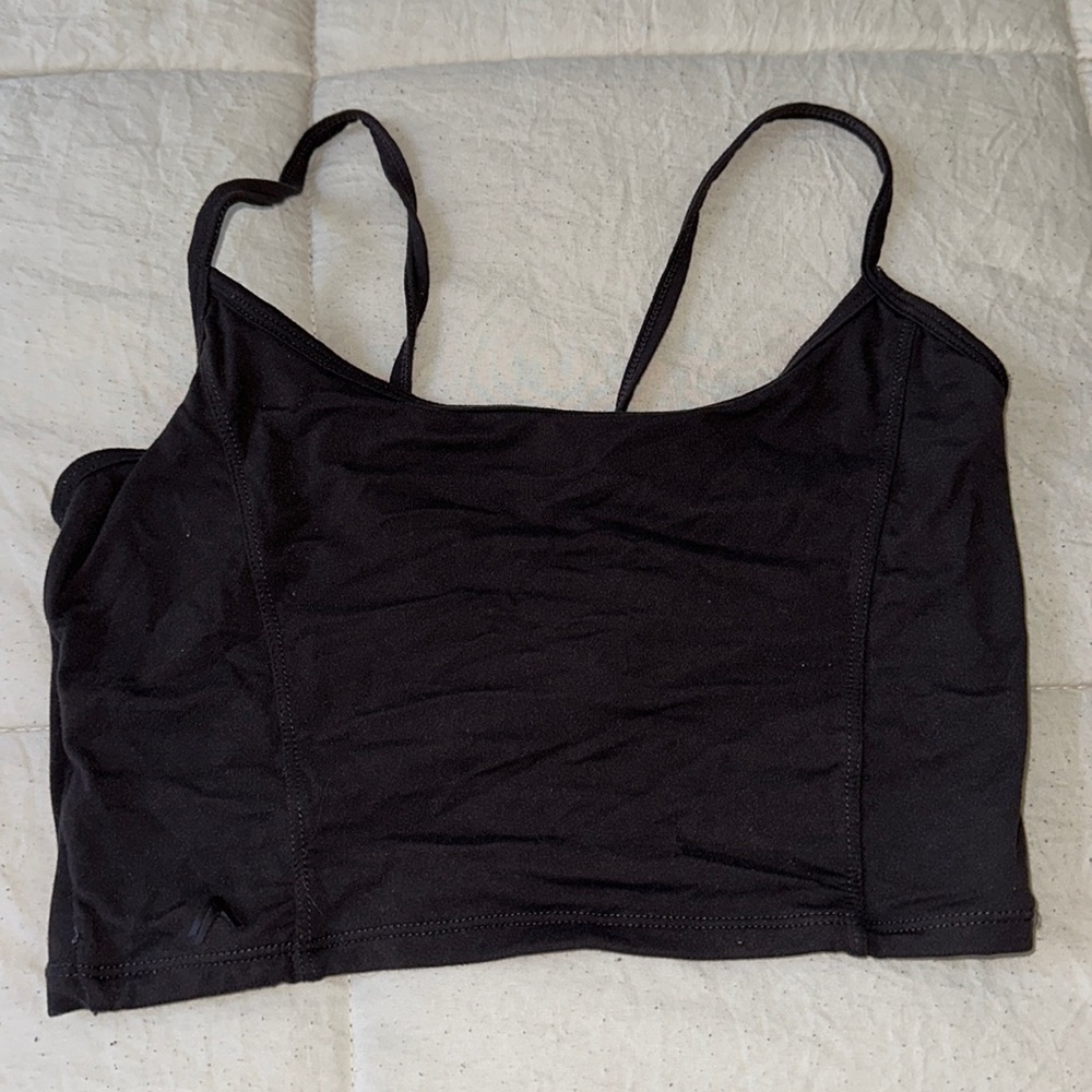 Open back cropped tank